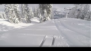 Zugspitz Arena Lermoos, skiing stabilized by Gopro Karma Grip