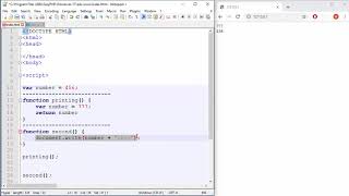 JavaScript Tutorial - 16 - Global vs Local Variables