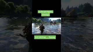 High Level Frog Taming Ark The Island #gamingshorts #gaming #ps4 #ps4gaming