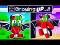 GROWING UP as a DRAGON In Minecraft!