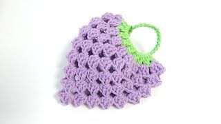 수세미뜨기/왕초보/ 포도 수세미 / Crochet grape/ Crochet dish scrubber