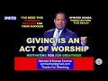 #SpiritedTv  GIVING IS AN ACT OF WORSHIP BY PASTOR CHRIS OYAKHILOME PHD. (A MUST WATCH)