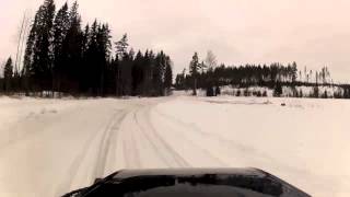 Crosskart incar video from Saukkola Rally stage (by:Speedweekend)