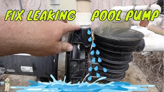 FIX LEAK ON POOL PUMP - PVC PIPE REPAIR