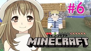 #6【マインクラフト初心者】マイクラ実況プレイ！畑を作った後にまさかの村を・・【実況女神】