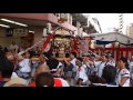 2016大阪天神祭 池田町神輿巧遇天五町神輿