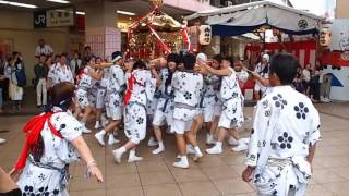 2016大阪天神祭---池田町神輿巧遇天五町神輿