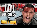 101 Finishers to DIRTY DOMINIK MYSTERIO in WWE 2K23 !!!