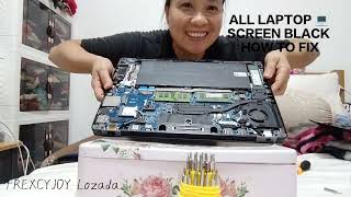 HOW TO FIX DELL LAPTOP 💻 BLACK SCREEN PROBLEM THE GIRL POWERFUL GIRL#dell #laptoprepair