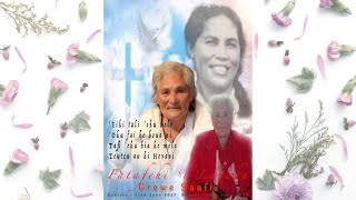 Ouau Failotu, Malanga mo Fa'itoka 'Apisia 'o Fatafehi 'O Lapaha Grewe Saafi 11.06.1927 - 26.06.2022