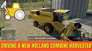 Driving a New Holland Combine Harvester | FARMIG SIMULATOR | Tractor Story