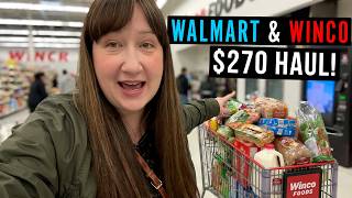 HUGE WALMART & WINCO HAUL! 🛒 $270 Shopping Trip!