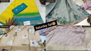 Saturday Spl💛💜Viscose georgettes💜💛No COD💜💛Only Online 💛💜