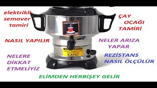 çay ocağı tamiri elektrikli semaver tamiri