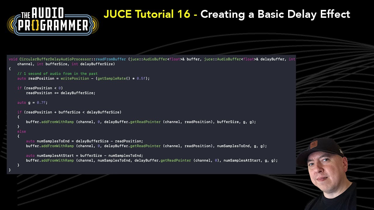 Juce Tutorial 16 Creating A Basic Delay Effect Youtube