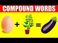 COMPOUND WORDS in English for Kids  |  Learn Compound words for Preschool, Kindergarten