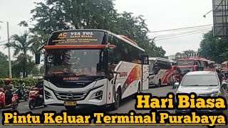 Pintu Keluar Terminal Purabaya Bungurasih Hari Biasa / Hari Kerja