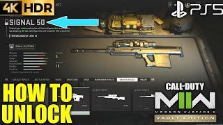 How to Unlock Signal 50 MW2 Snipers Rifle | How to Get Signal 50 Sniper Rifle MW2 | MW2 Signal 50