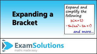 Expanding a Bracket | ExamSolutions