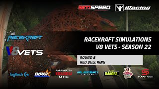 iRacing // RaceKraft V8 Vets Championship // Season 22 // Round 8 at Red Bull Ring