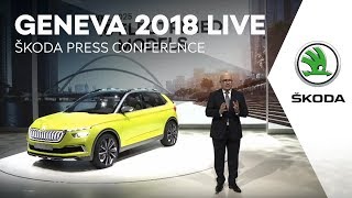 GENEVA 2018 LIVE: ŠKODA press conference