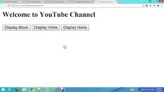 Changing the display property using JavaScript