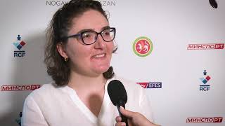 2019 Women's Candidates. Round 14. Interview with Nana Dzagnidze.