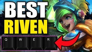 WATCH THE HANDS OF A RIVEN MASTER MAKING SICK PLAYS (KEYBOARD CAM) - League of Legends
