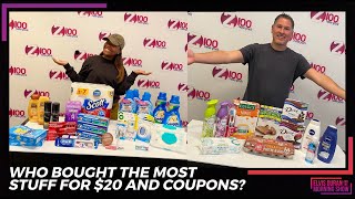 Who Bought The Most Stuff For $20 And Coupons? | Elvis Duran Exclusive