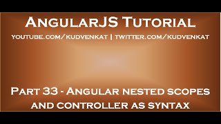 Angular nested scopes and controller as syntax