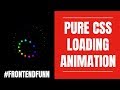 Pure CSS Dots Loading Animation - web development