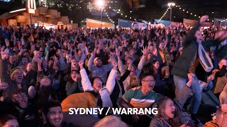 Fans react around Australia to our win over Canada 🌏🇦🇺