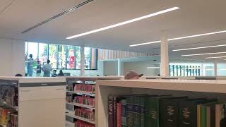 Inside downstairs of Campbell library during Grand reopening
