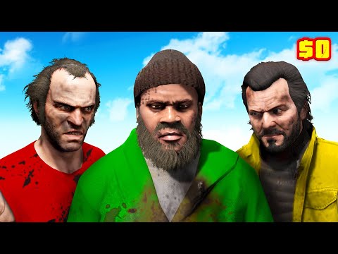 GTA 5 – Michael, Trevor & Franklin are HOMELESS! (Bankrupt)