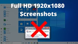 How to take a screenshot with high-resolution quality in Windows 10