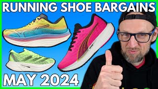 BEST RUNNING SHOE BARGAINS MAY 2024 | Best value running shoes | PUMA, ADIDAS + MORE | EDDBUD