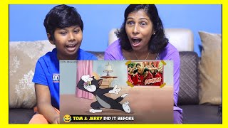When Pushpa Movie Scenes performed by Tom&Jerry     Part -1/2 🔥(Edits MukeshG) | Rishi & Mom Reacts