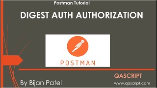 Postman Tutorial - Authorize API Requests with Digest Auth