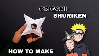 How To Make A Naruto Shuriken Out of Paper | Origami Ninja Star Making Easy |