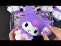 Slime Mixing Random With Piping Bags  Mixing Many Things KUROMI Into Slime !Satisfying Slime Videos