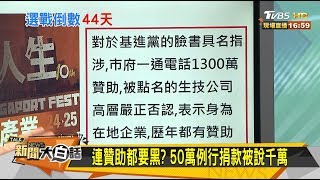 連贊助都要黑？ 50萬例行捐款被說千萬 新聞大白話 20191128