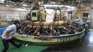 The Process of Making Ship Engines. Japan's Leading Outboard Motor Manufacturer.