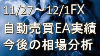 【FX】11/27~12/1 FX自動売買EA実績・今後の相場分析