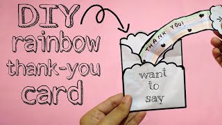 DIY greeting card| Thank you card | pull me up card| craft ideas | namiraartgallery