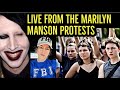 LIVE AT MARILYN MANSON PROTESTS + I GET INTERVIEWED BY THE LA TIMES 🔥