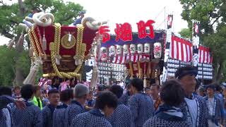 平成29年 百舌鳥八幡宮 月見祭 西之町ふとん太鼓 宮入