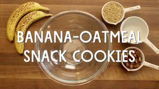 What to eat - 21 Day Daniel Fast Video Recipe - How to make Banana Oatmeal Snack Cookies - Delicious