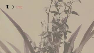 ATLI Time Lapse - Cymbidium Time Lapse: Cymbidium sinense in Ink Wash Painting Style