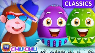 ChuChu TV Classics - Five Little Monkeys - The Smart Monkeys | Surprise Eggs Nursery Rhymes