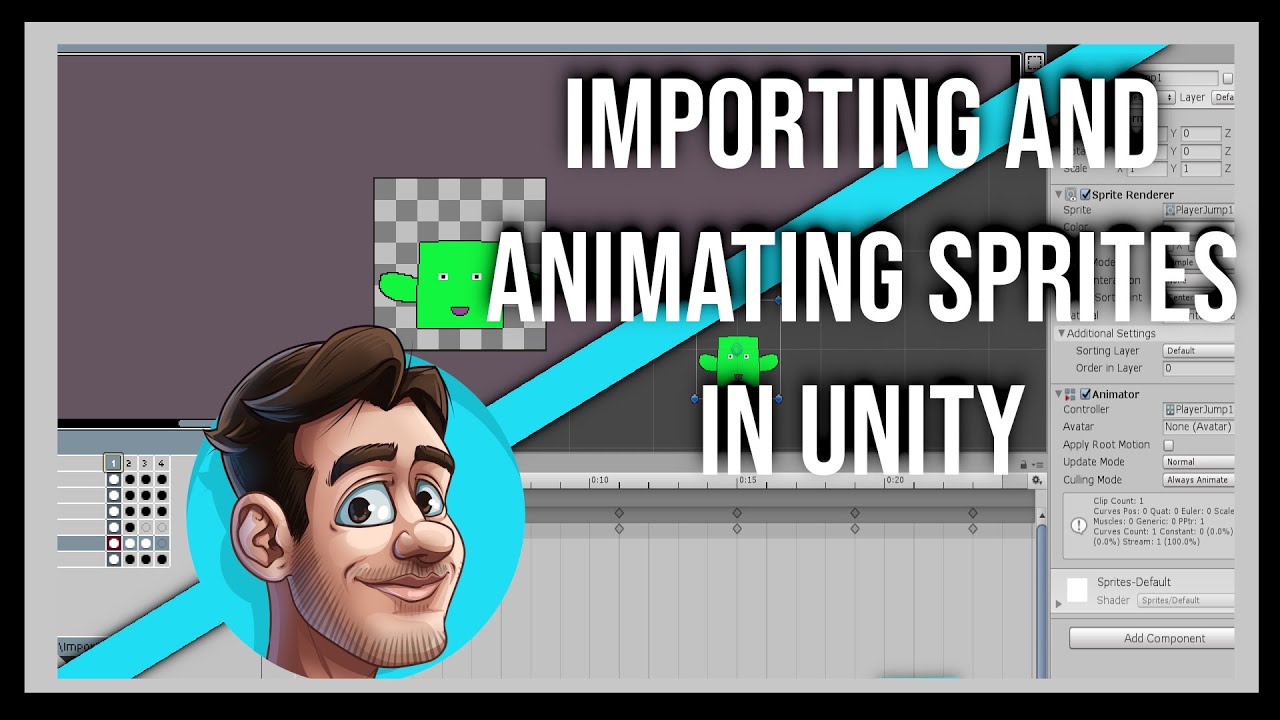 Animating And Importing 2D Sprites - Unity Tutorial - YouTube